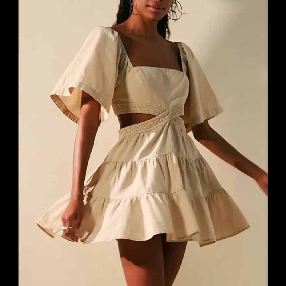 Free People Cross of Sunlight Mini Dress